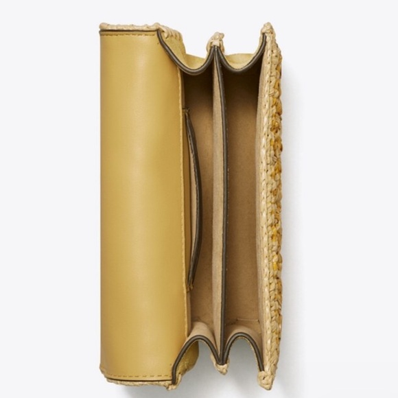 Tory Burch Miller Raffia Mini Bag - NWT - Yellow - Picture 7 of 9